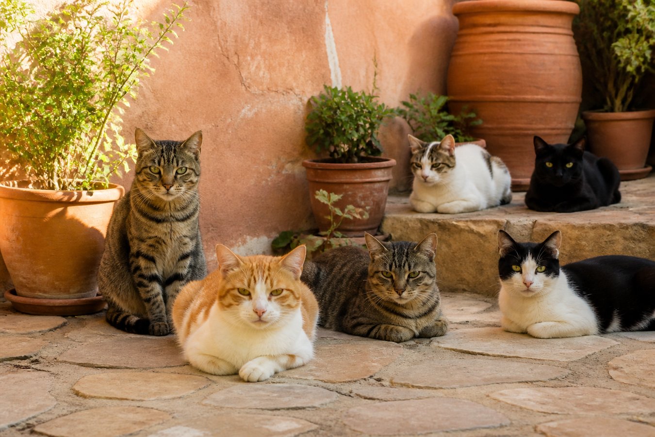 Representación de colonia felina atendida por Cor Animal